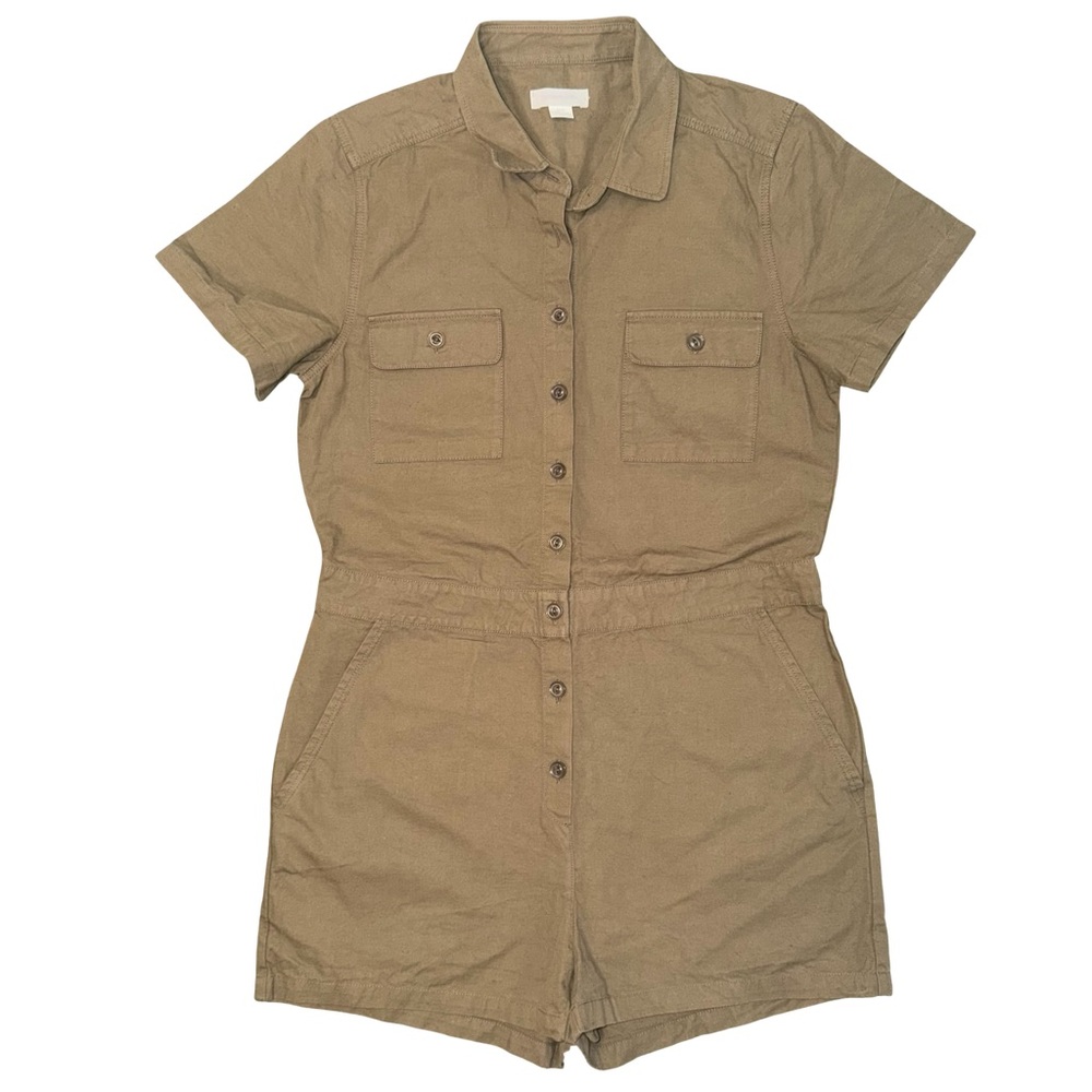 Outerknown S.E.A. Suit‎ shortall - olive branch jumpsuit. Size M.